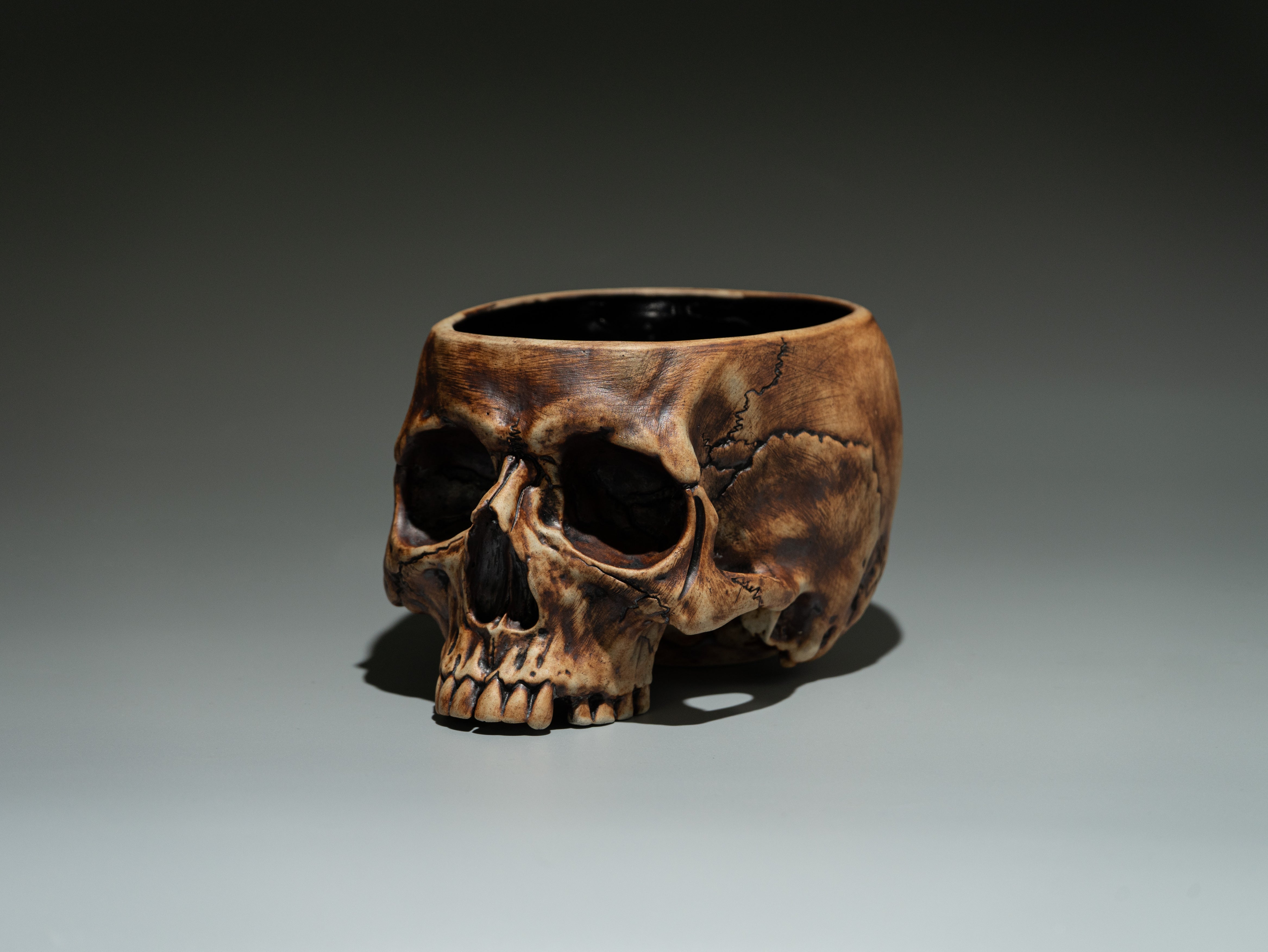 Memento Mori Life-Sized Skull Bowl