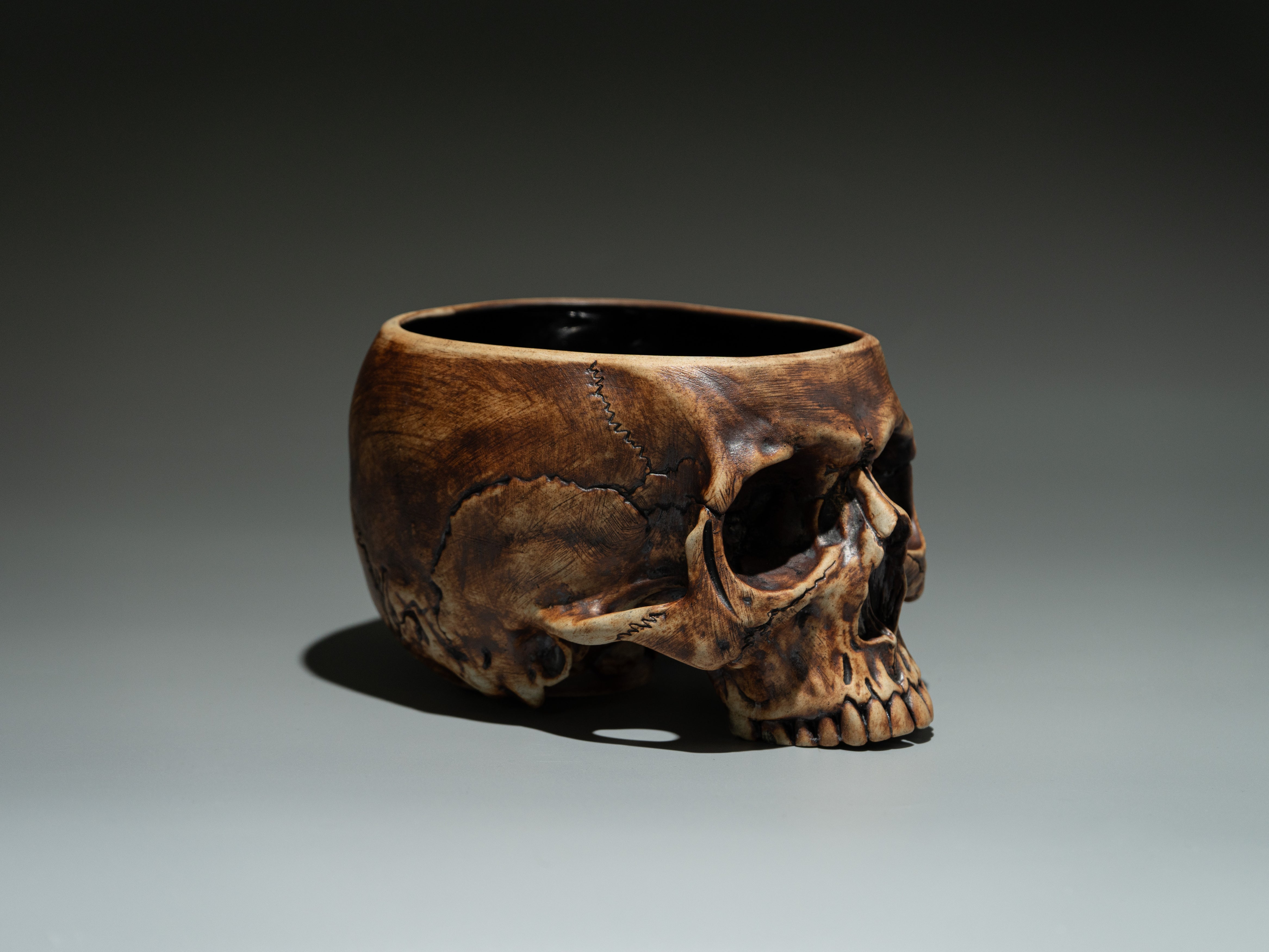 Memento Mori Life-Sized Skull Bowl