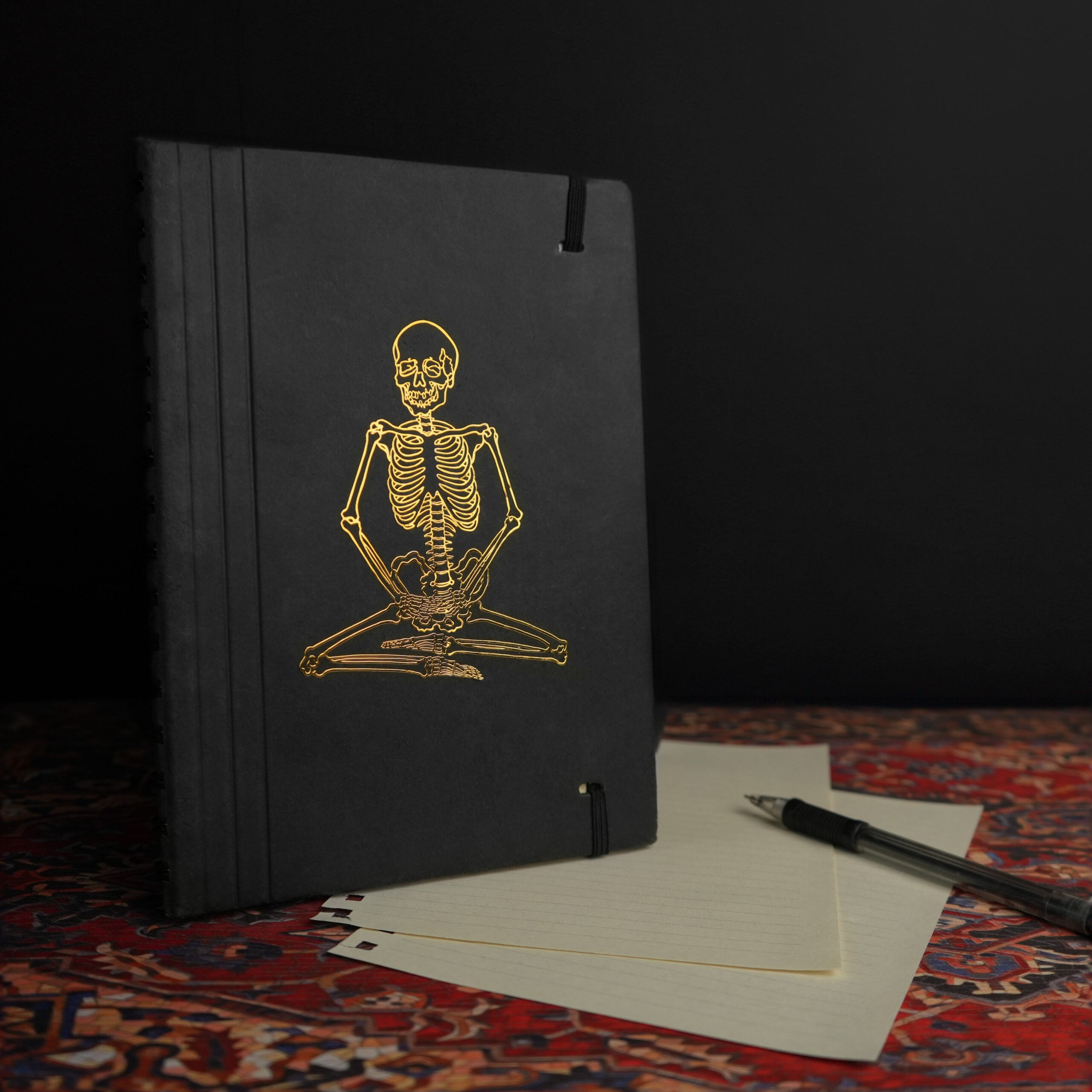 Deepest Meditation Skeleton 3D Sticker (3 Stickers)