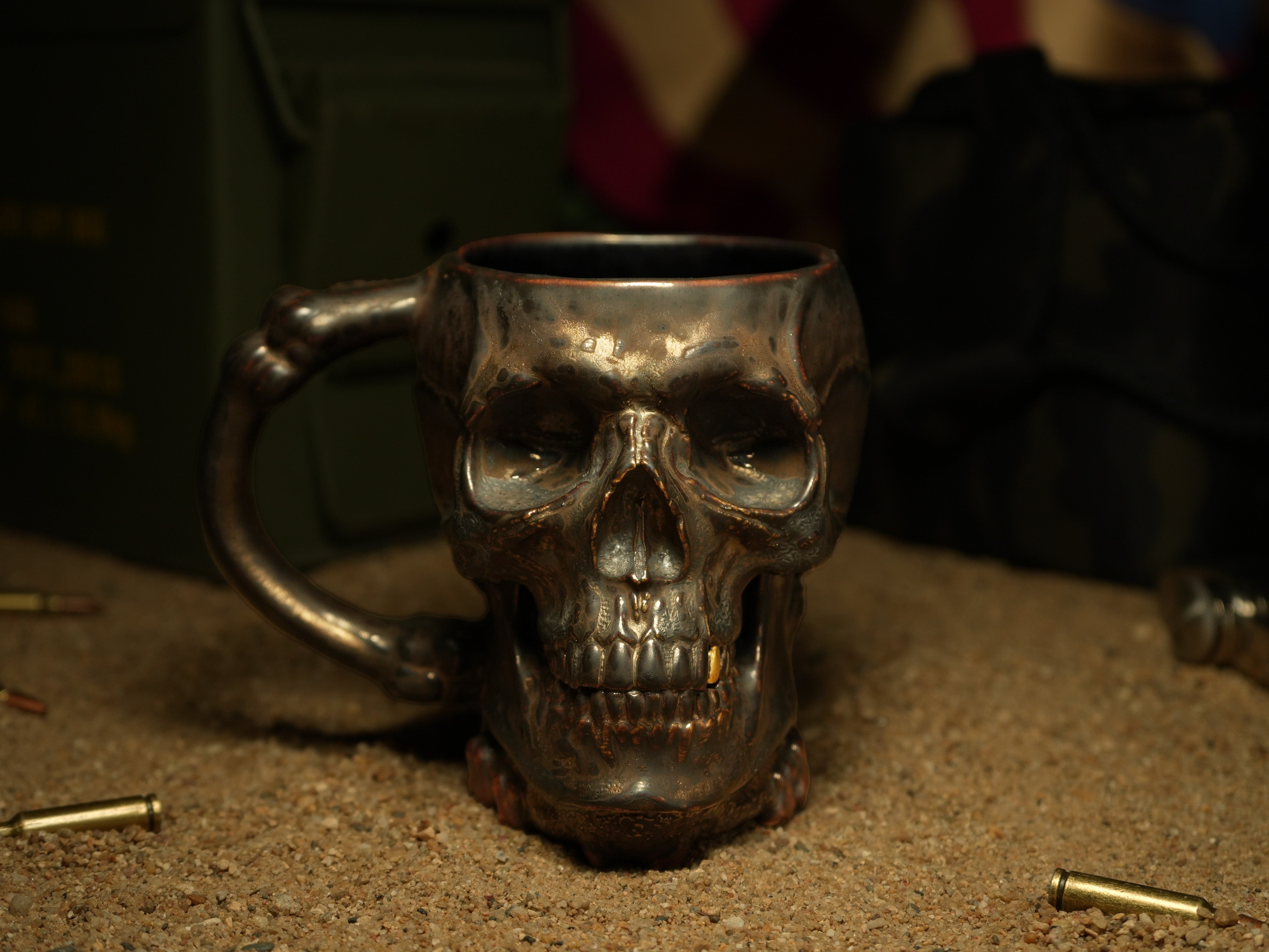 Limited Edition | Gunmetal Crossbone Skull Stein