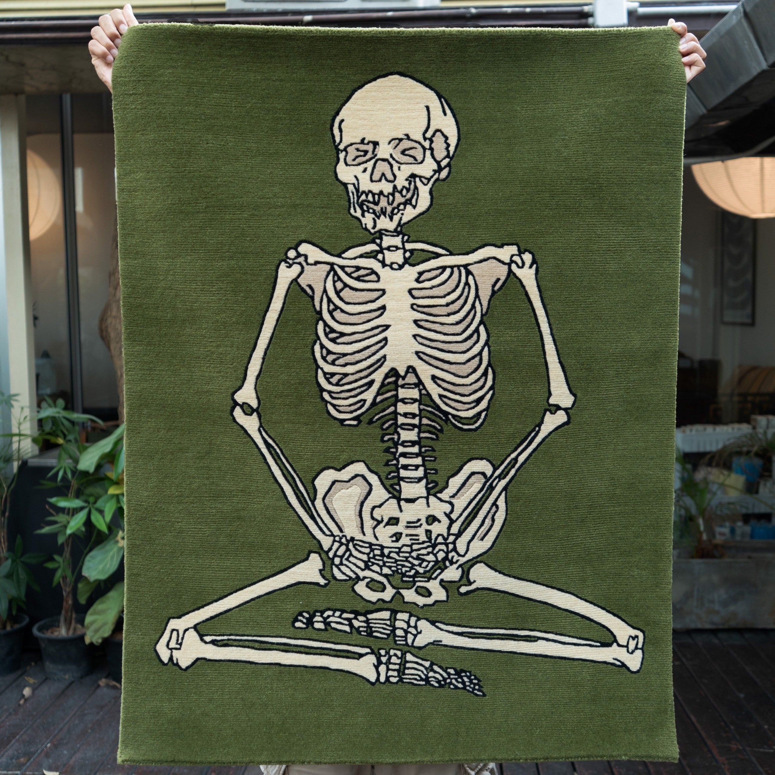 Sokushinbutsu Skeleton Rug ( Made-To-Order )