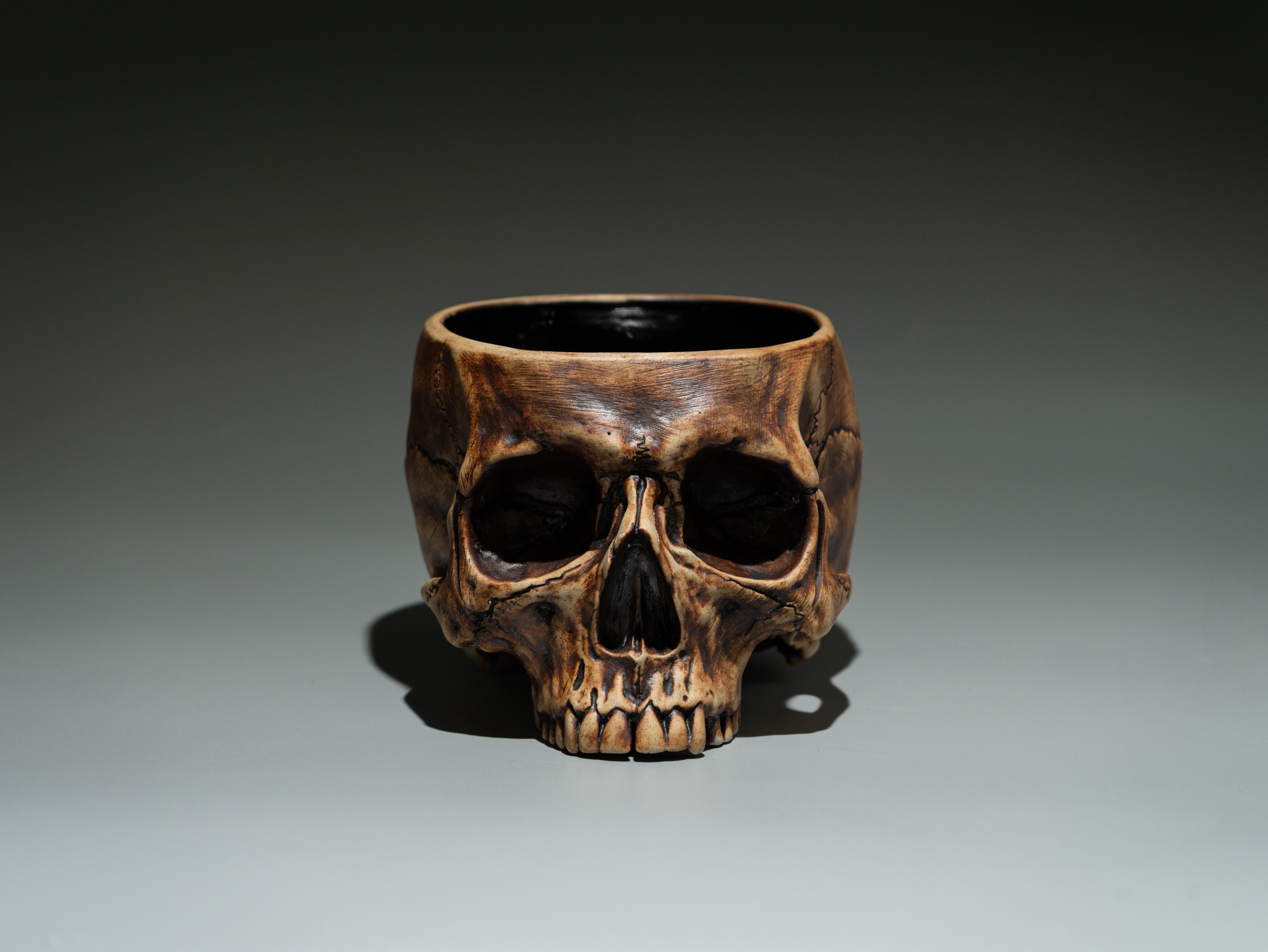 Memento Mori Life-Sized Skull Bowl