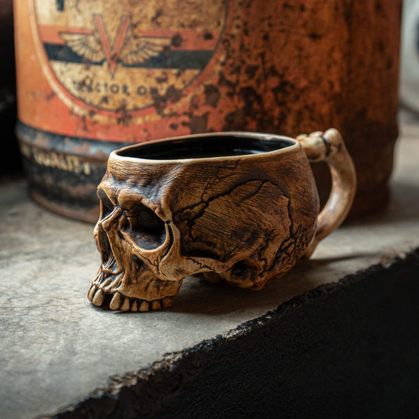 Handcrafted Ceramics Memento Mori Skull Cup 12oz – Trevor Foster