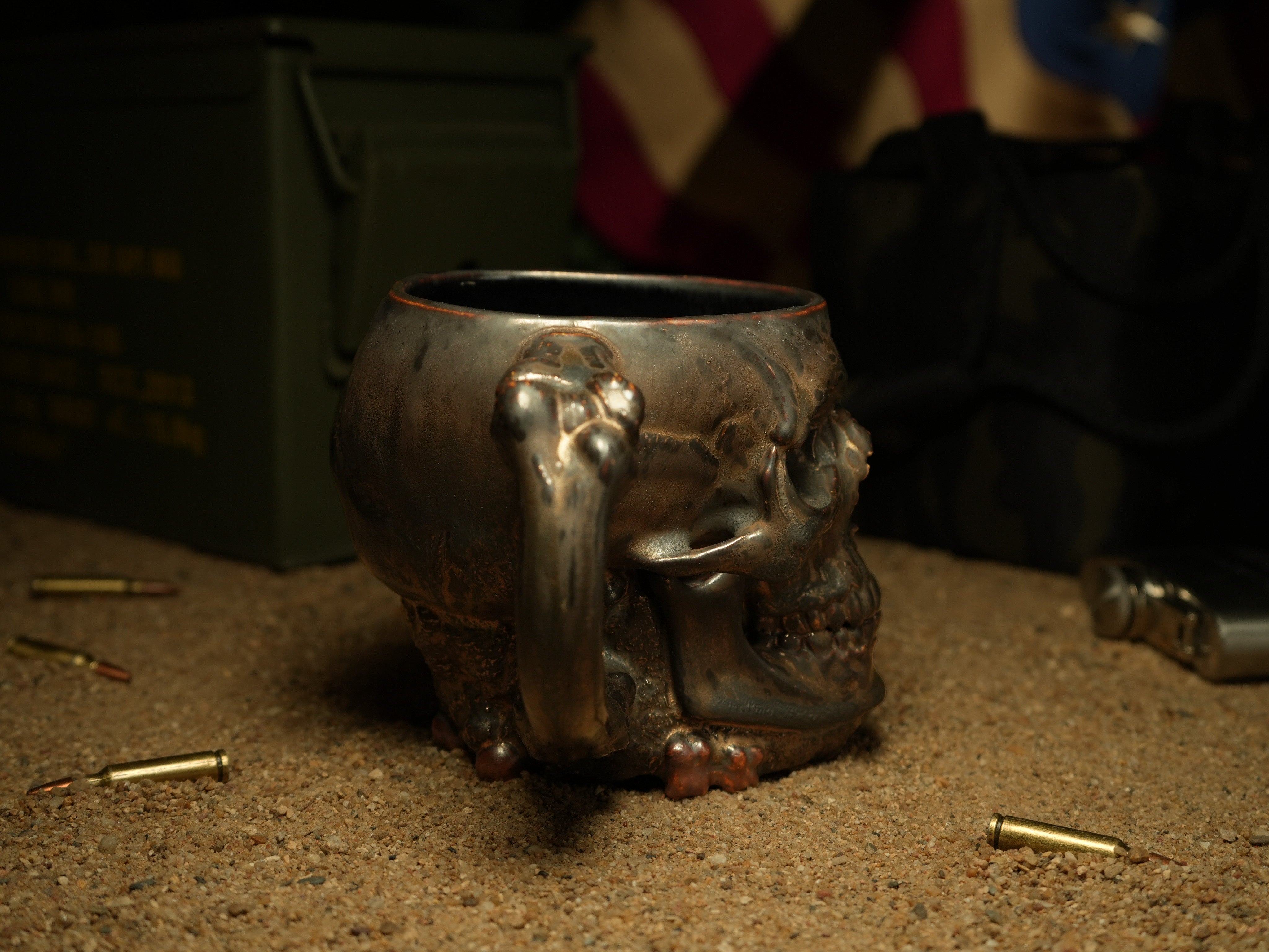 Limited Edition | Gunmetal Crossbone Skull Stein