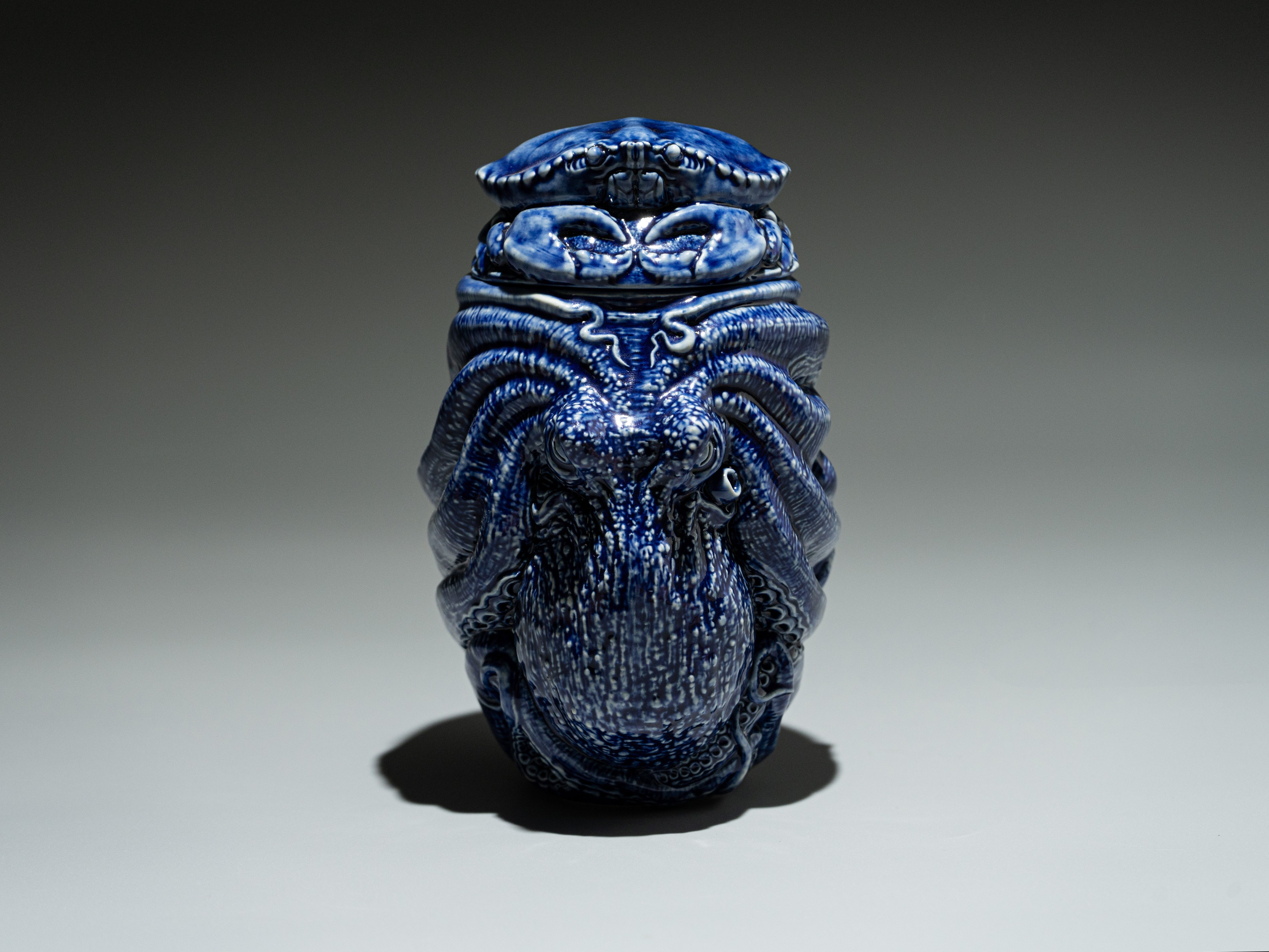 Cobalt Octopus Cup