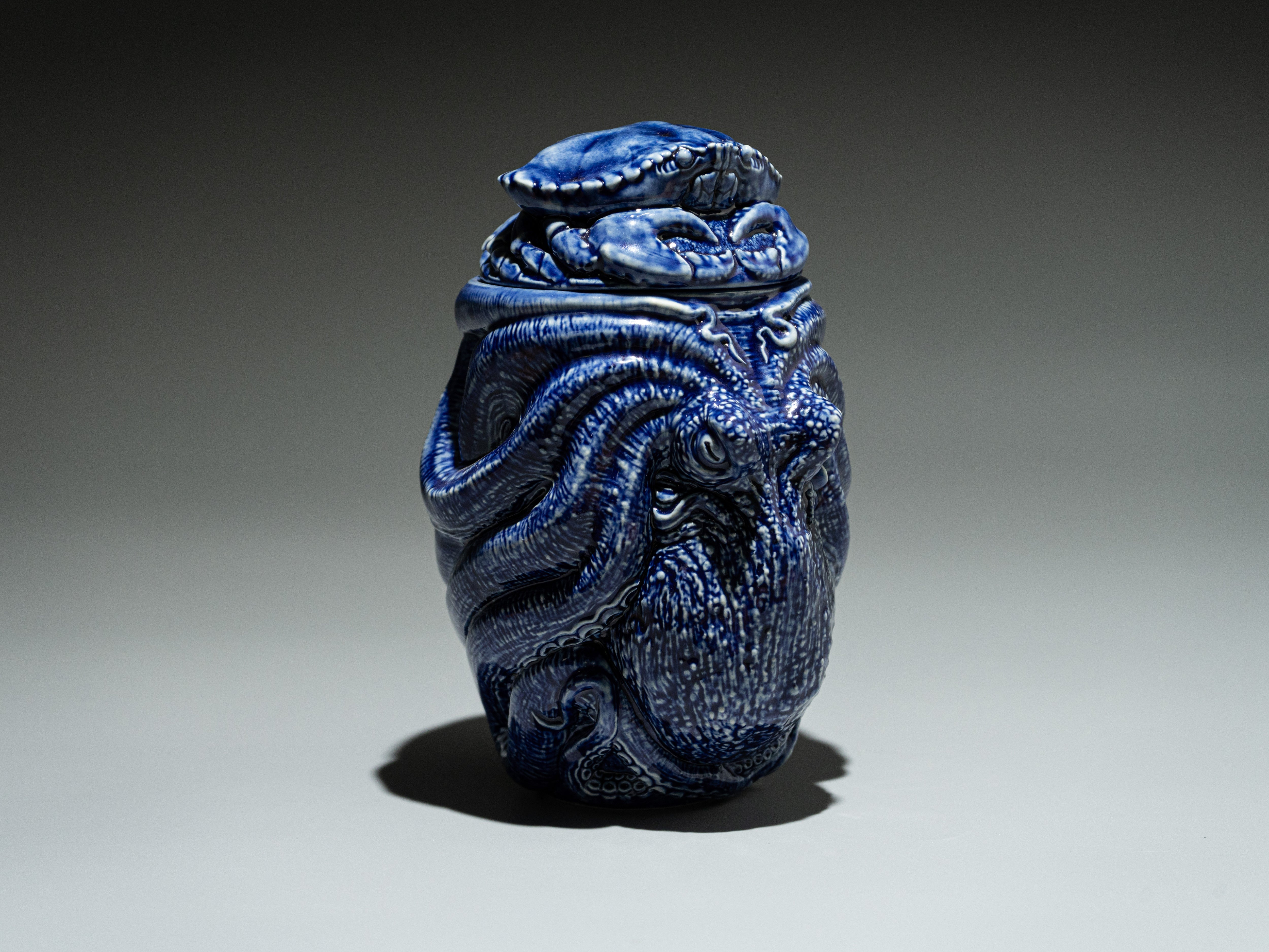 Cobalt Octopus Cup