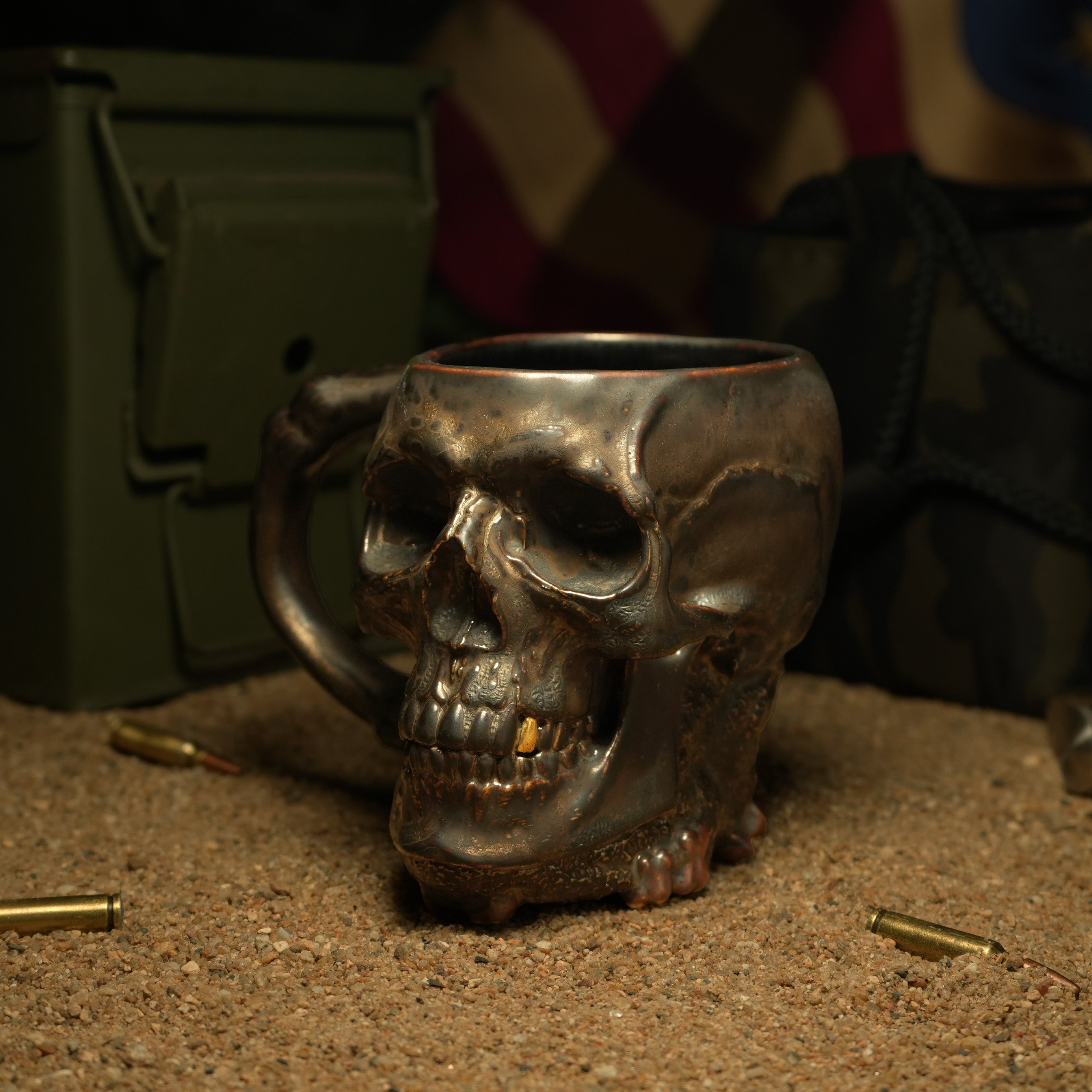 Limited Edition | Gunmetal Crossbone Skull Stein