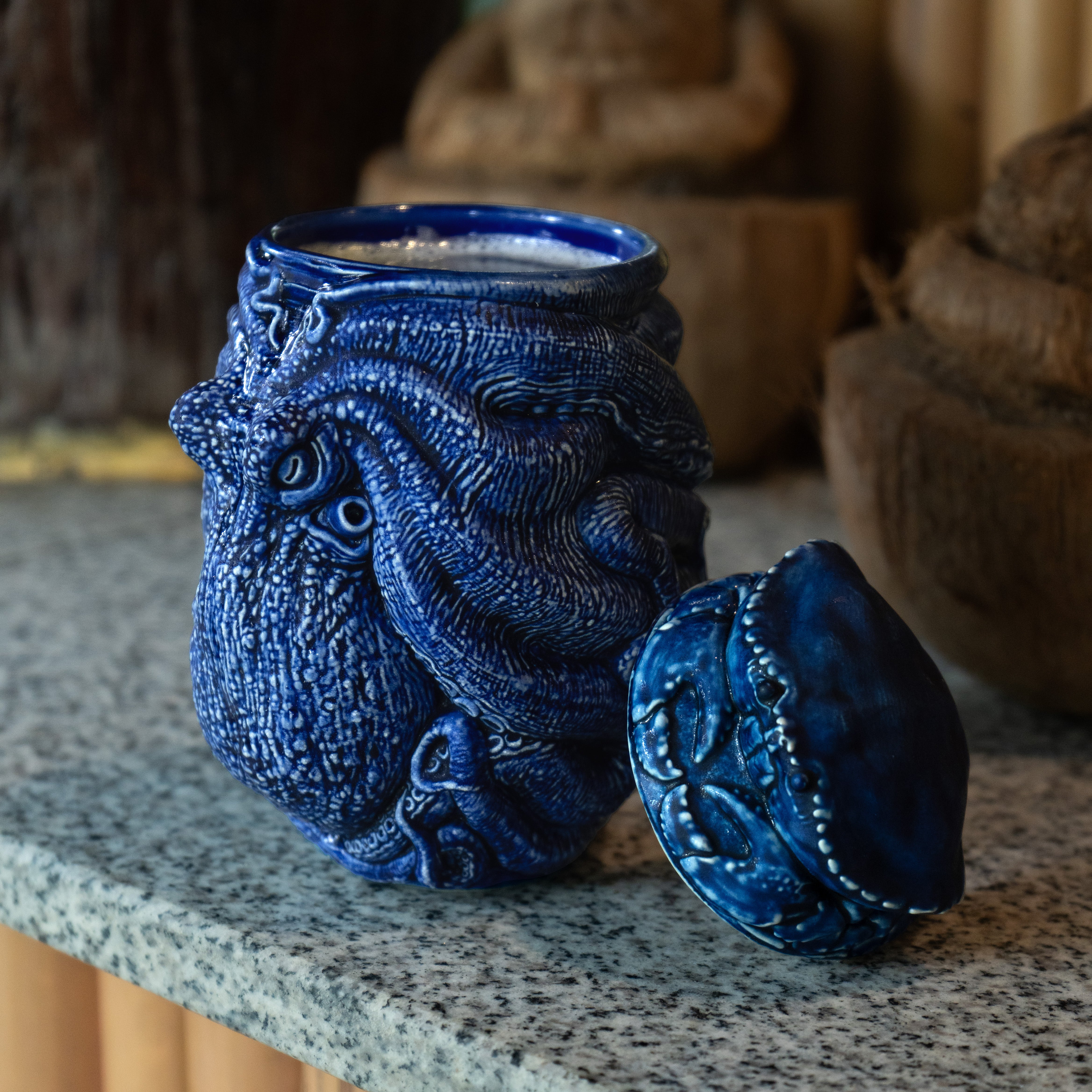 Cobalt Octopus Cup