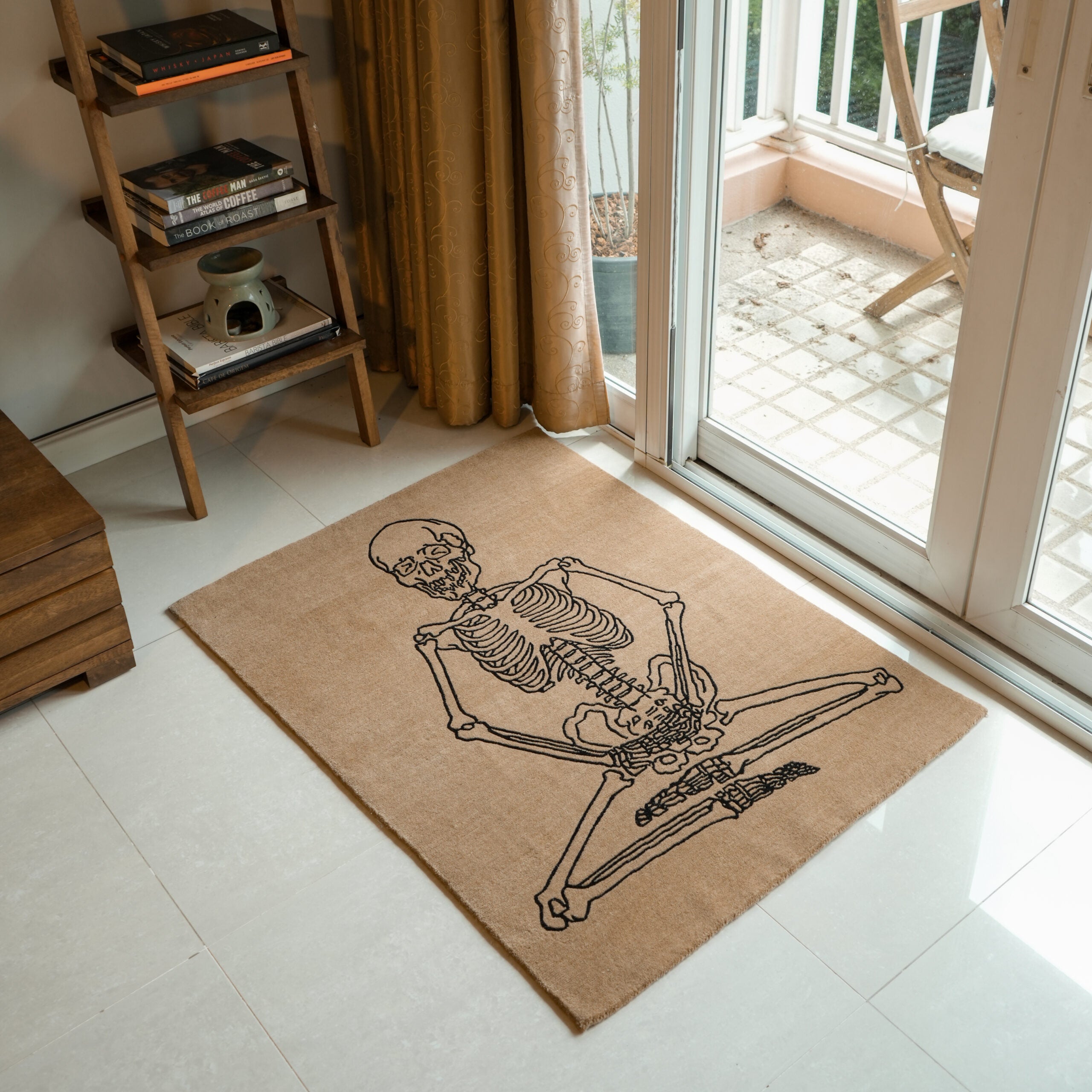 Sokushinbutsu Skeleton Rug ( Made-To-Order )